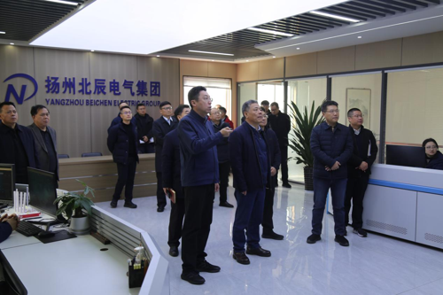 經開區管委會主任胡春風帶隊調研北辰電氣虛擬電廠平..